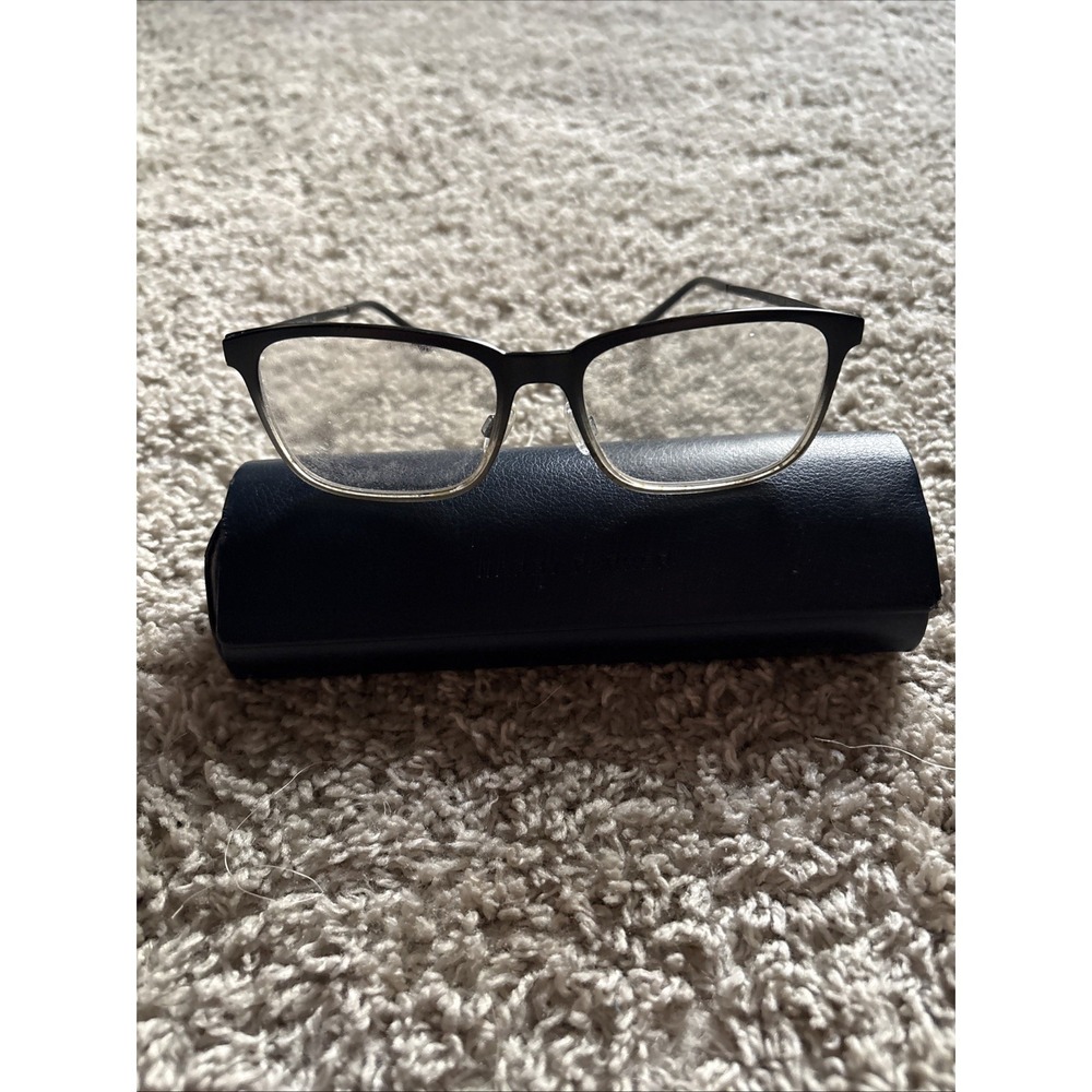 Burberry BE 1315 1007 Matte Black Metal Rectangle Eyeglasses FRAMES ONLY